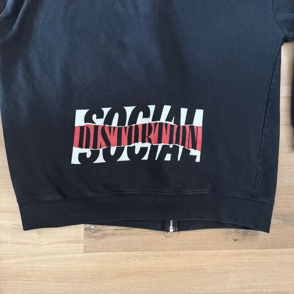Social Distortion Black Kat Vintage Hoodie Size XXL Skeleton Graphic Punk Rock - Picture 6 of 6